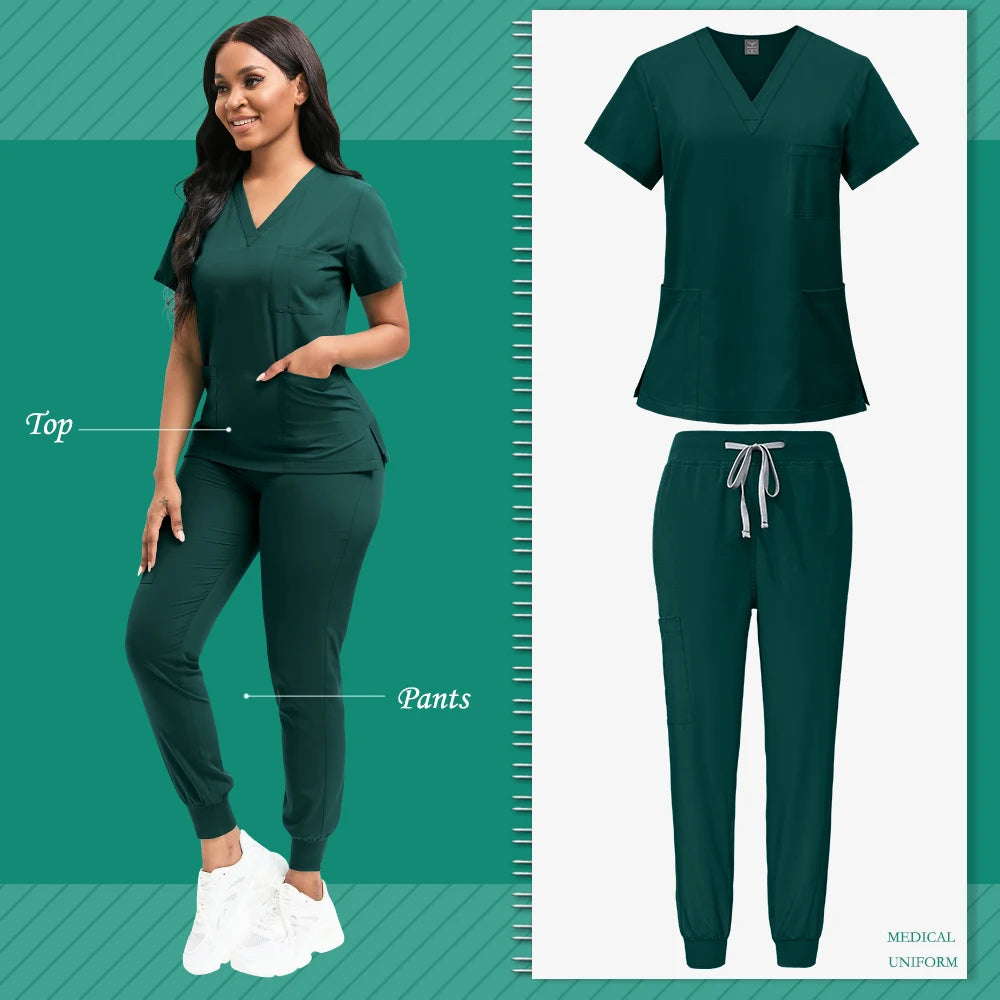 Veterinary & Dental Scrub Uniform Set