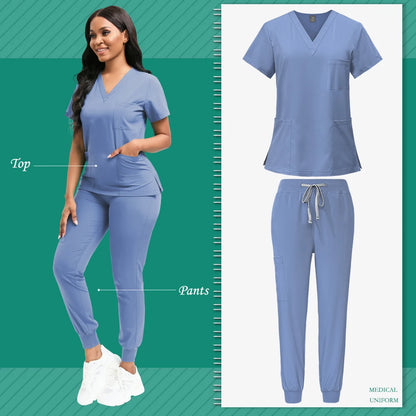 Veterinary & Dental Scrub Uniform Set