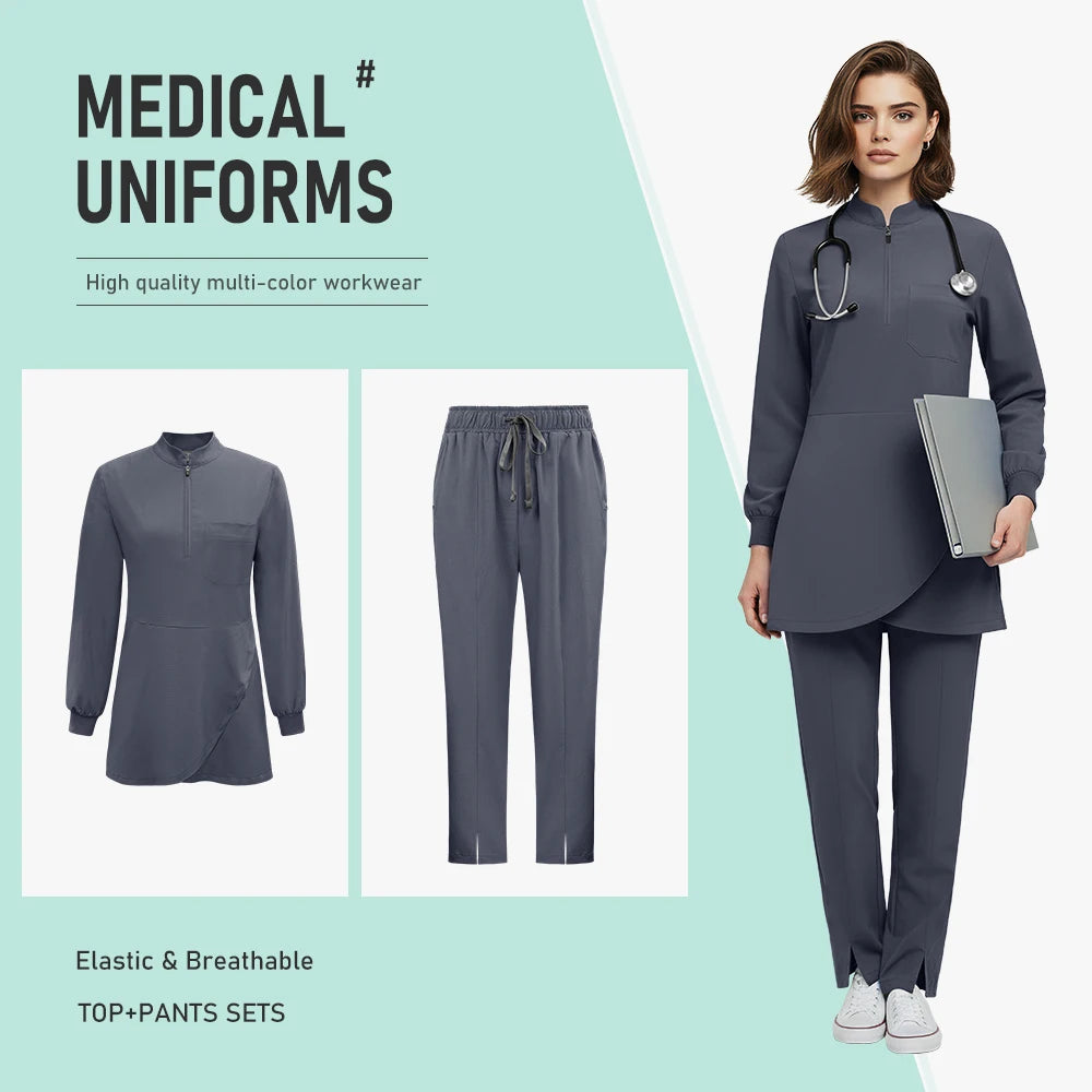 Long Sleeve Medical Scrub