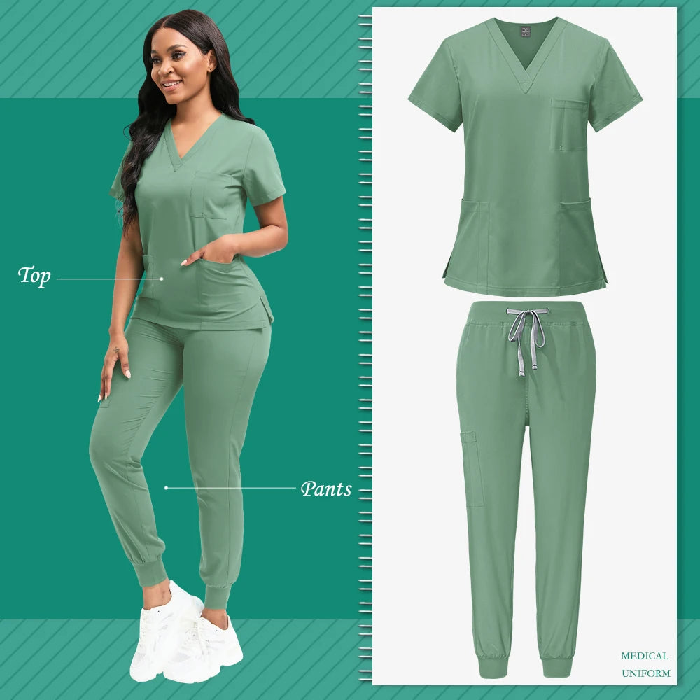 Veterinary & Dental Scrub Uniform Set